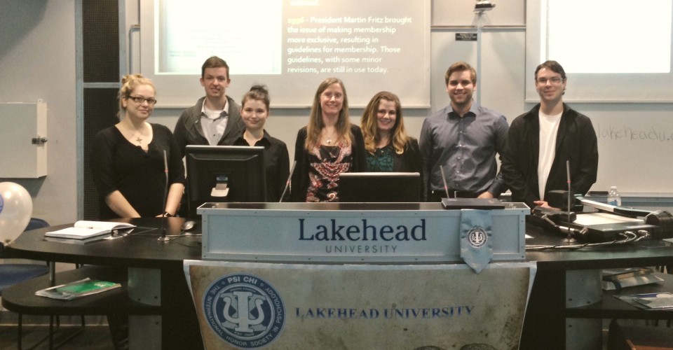 Psi Chi Lakehead Univeristy Chapter - Second Induction Ceremony